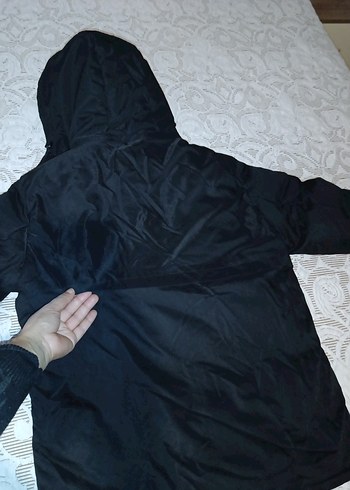 Siyah Kapüşonlu Erkek mont - Görsel 15