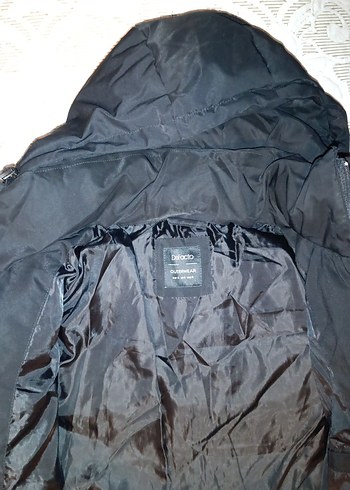 Siyah Kapüşonlu Erkek mont - Görsel 14