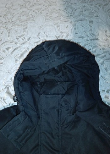 Siyah Kapüşonlu Erkek mont - Görsel 10