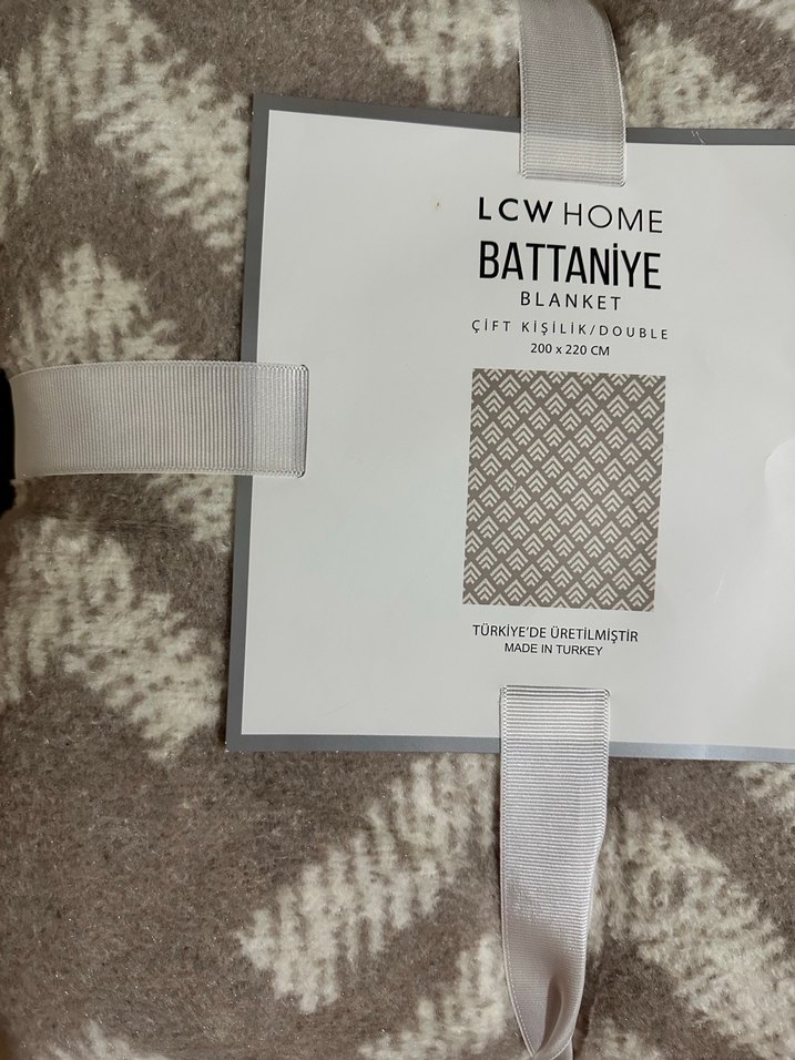 LCW Home Baskılı Bej Battaniye - Görsel 2