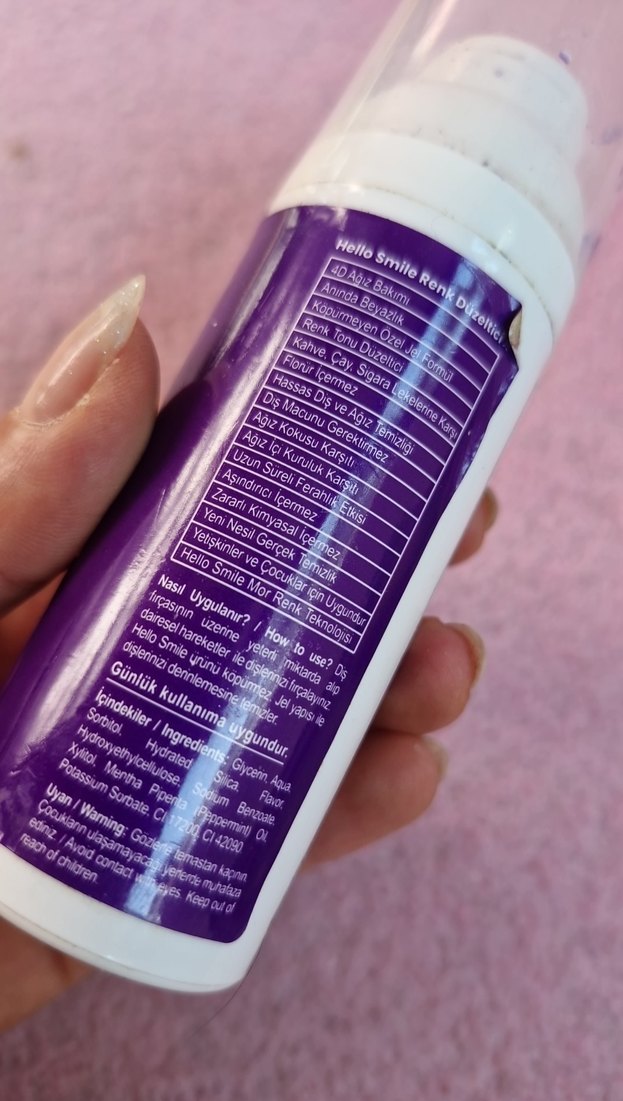 Mor Renk diş macunu - Görsel 3