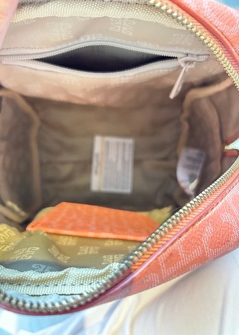 Pembe Minimalist Desenli Kadın Sırt Çantası - Görsel 5