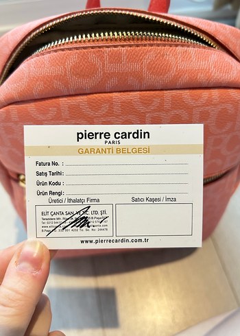 Pembe Minimalist Desenli Kadın Sırt Çantası - Görsel 8