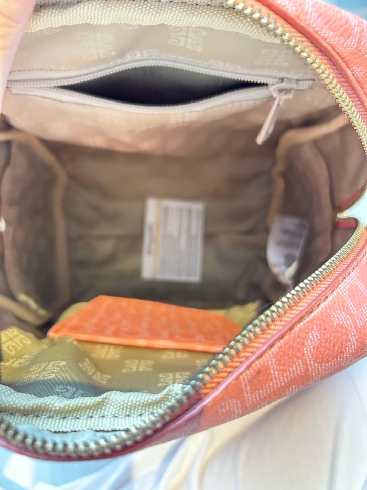 Pembe Minimalist Desenli Kadın Sırt Çantası - Görsel 5