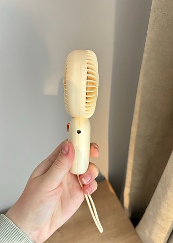 Beyaz Taşınabilir Mini El Vantilatörü - Görsel 4