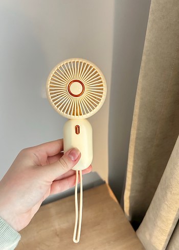 Beyaz Taşınabilir Mini El Vantilatörü - Görsel 2