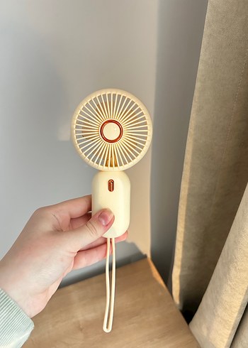 Beyaz Taşınabilir Mini El Vantilatörü - Görsel 5