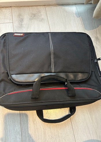 Kadın Siyah Deri Laptop Çantası - Görsel 5