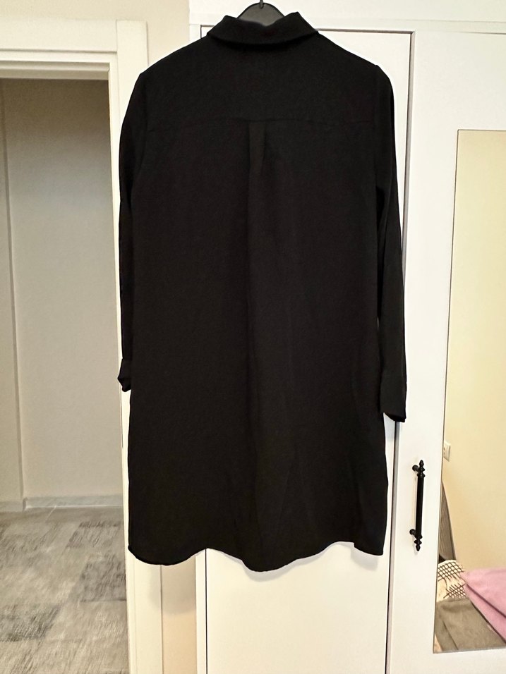 Siyah gömlek tunik - Görsel 3