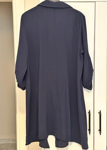 Düğmeli Lacivert Tunik - Görsel 3