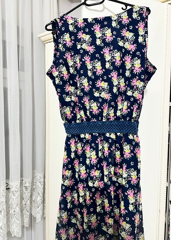 Çiçek Desenli Uzun Bohem Elbise - Görsel 4