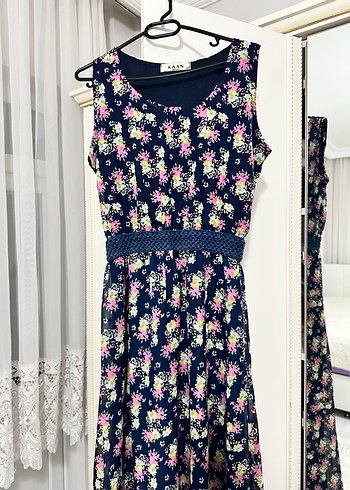 Çiçek Desenli Uzun Bohem Elbise - Görsel 2