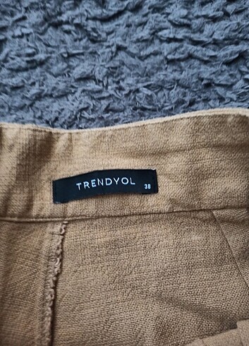 Kumaş keten bilek pantolon - Görsel 4