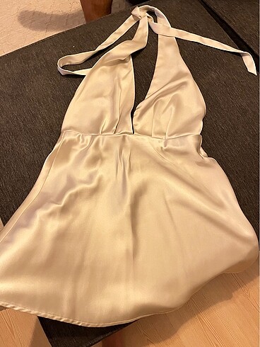 Zara saten elbise
