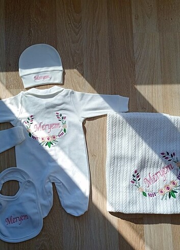 Hastane çıkışı bebek tulum takım - Görsel 8