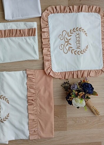 Bebek nakışlı nevresim takımı örtüsü - Görsel 6