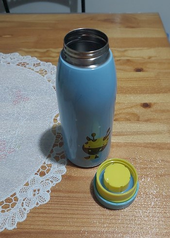 Beden Çocuklar için renkli mavi termos şişe