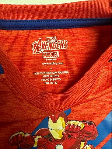 7 Yaş Beden Orjinal etiketli marvel takım