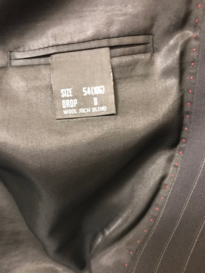 Lacivert çizgili 8 drop Pierre cardin takım elbise - Görsel 2