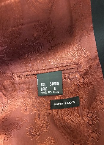 Siyah 54/8 drop Pierre cardin takım elbise - Görsel 7