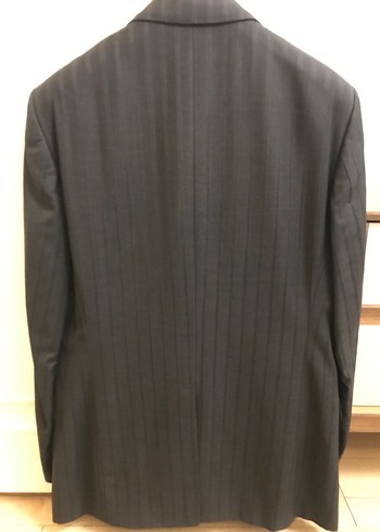 Lacivert ,çizgili 54/8 drop Pierre cardin takım elbise - Görsel 2