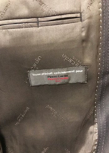 Lacivert ,çizgili 54/8 drop Pierre cardin takım elbise - Görsel 6