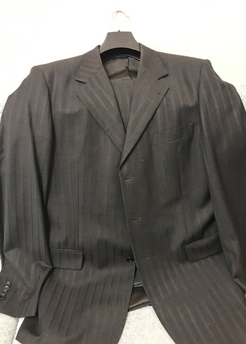 Lacivert ,çizgili 54/8 drop Pierre cardin takım elbise - Görsel 7