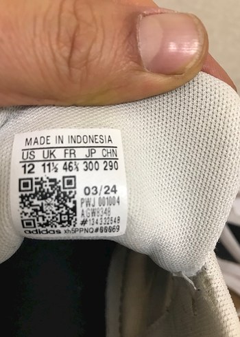 Beyaz 46 numara Adidas ayakkabı - Görsel 4