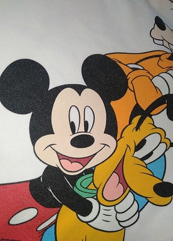 18-24 Ay Beden beyaz Renk bebek disney sweetshirt