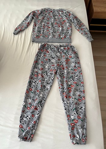 Gri Desenli Rahat Kesim Eşofman Takımı