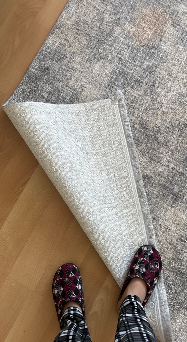 Bohem Gri Desensiz Halı - Görsel 2