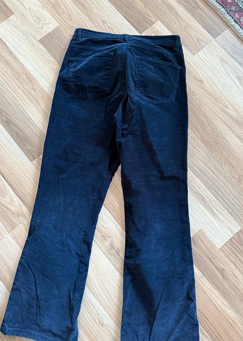 LC Waikiki Lacivert Bol Kesim kadife pantolon