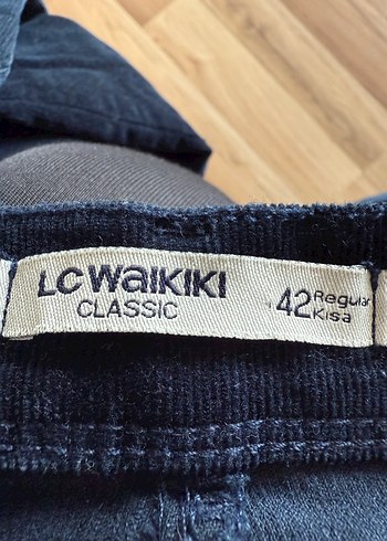 xl Beden Lacivert Bol Kesim kadife pantolon