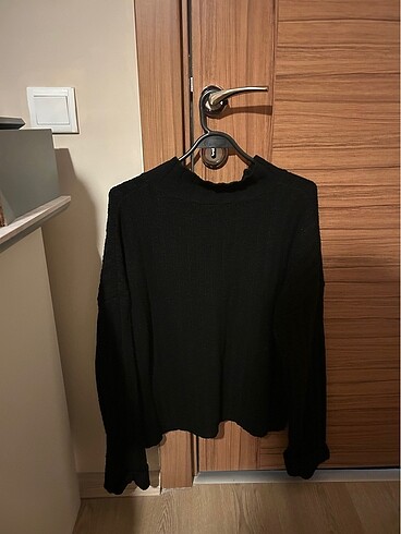 s Beden Trendyol siyah oversize kazak