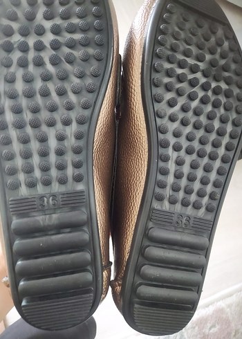 36 Beden Kahverengi Tokalı Loafer Ayakkabı