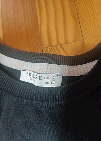 Kız Çocuk Siyah Baskılı Kısa Kollu Tişört - Görsel 3