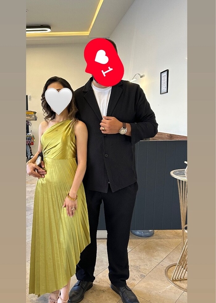 Yağ yeşili elbise - Görsel 4