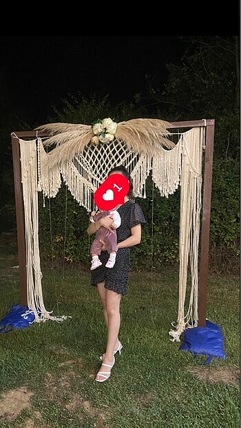 Puantiyeli Mini elbise - Görsel 9