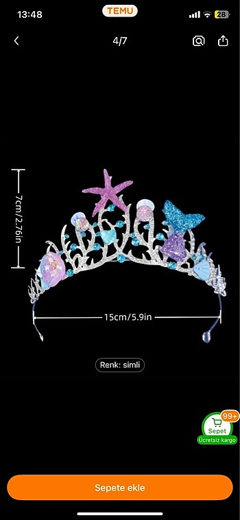 Deniz Ürünleri Çocuk Tacı - Görsel 5