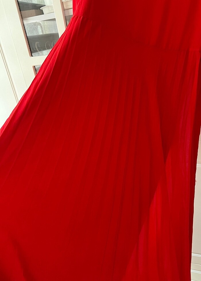 Şık şifon tesettür elbise - Görsel 2