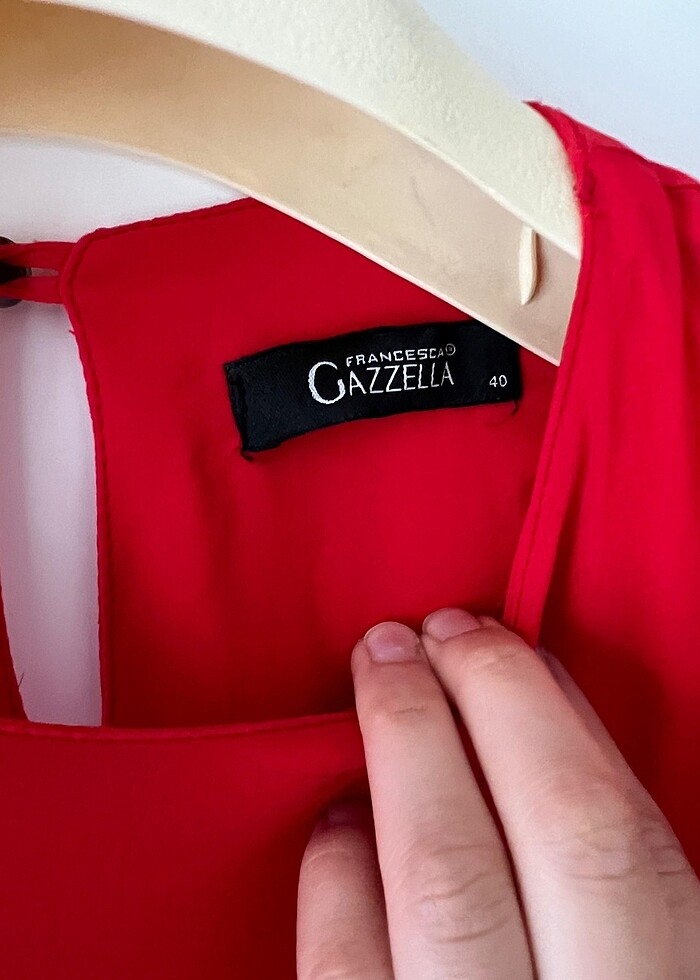 Şık şifon tesettür elbise - Görsel 3