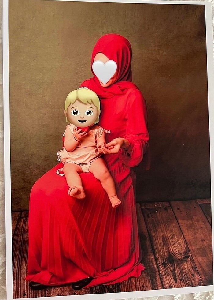 Şık şifon tesettür elbise - Görsel 4