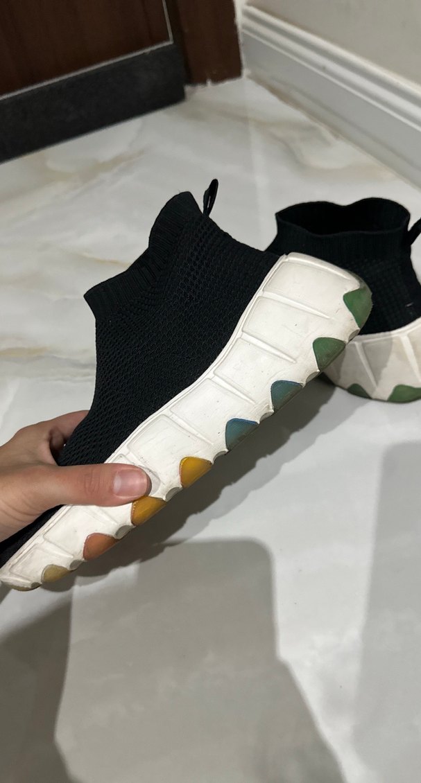 Zara Lastik Detaylı Platform Topuklu Kadın Spor Ayakkabı - Görsel 3