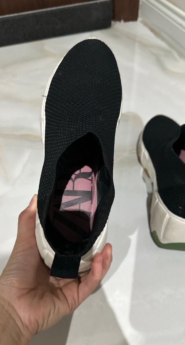 Zara Lastik Detaylı Platform Topuklu Kadın Spor Ayakkabı - Görsel 2