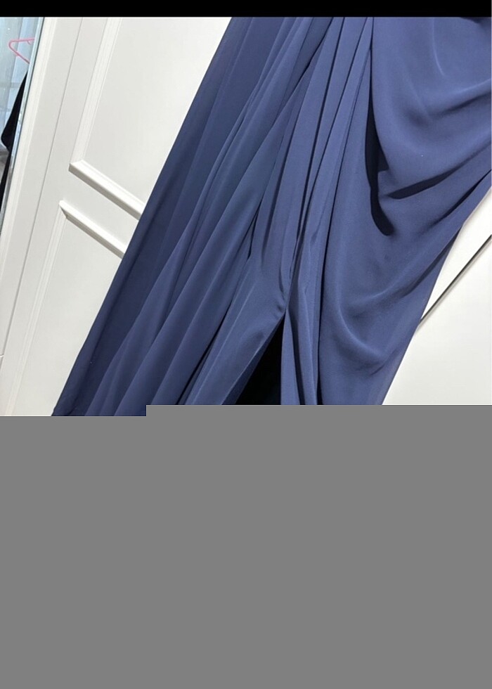 Lacivert abiye - Görsel 4