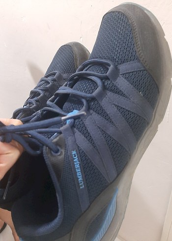 Gri ve Mavi Erkek Ayakkabı Bağı - Görsel 3