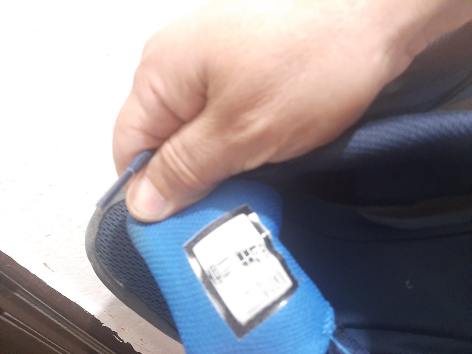 Gri ve Mavi Erkek Ayakkabı Bağı - Görsel 2