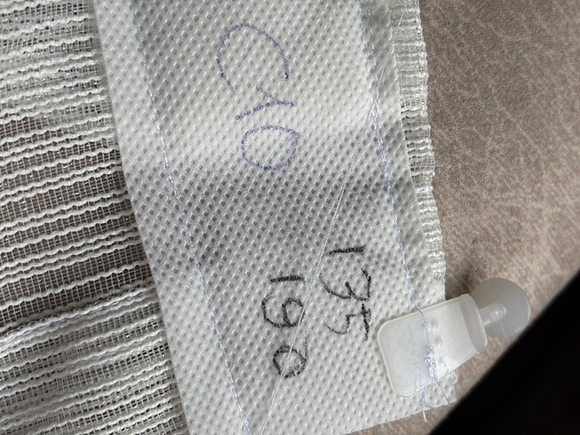  Beden beyaz Renk Kapı tülü (c10