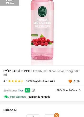 Eyüp Sabri Tuncer Saç sirkesi