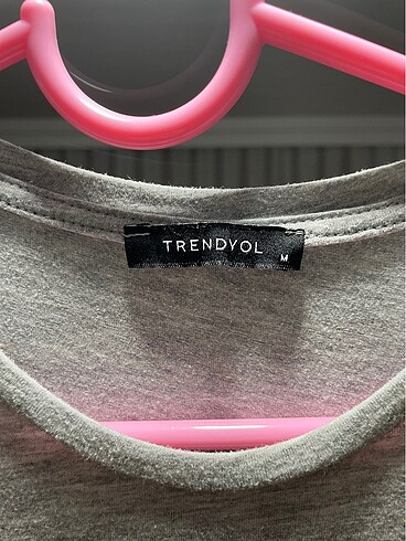Trendyol & Milla Açık gri basic mini elbise M